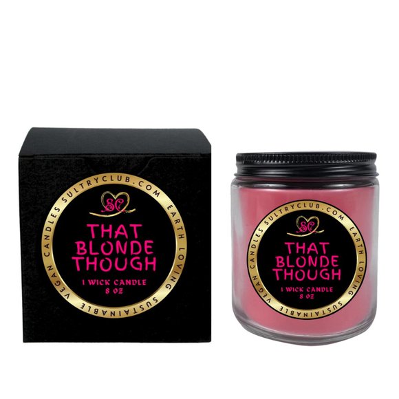 That Blonde Though Single Wick Candle - Picture 1 of 2
